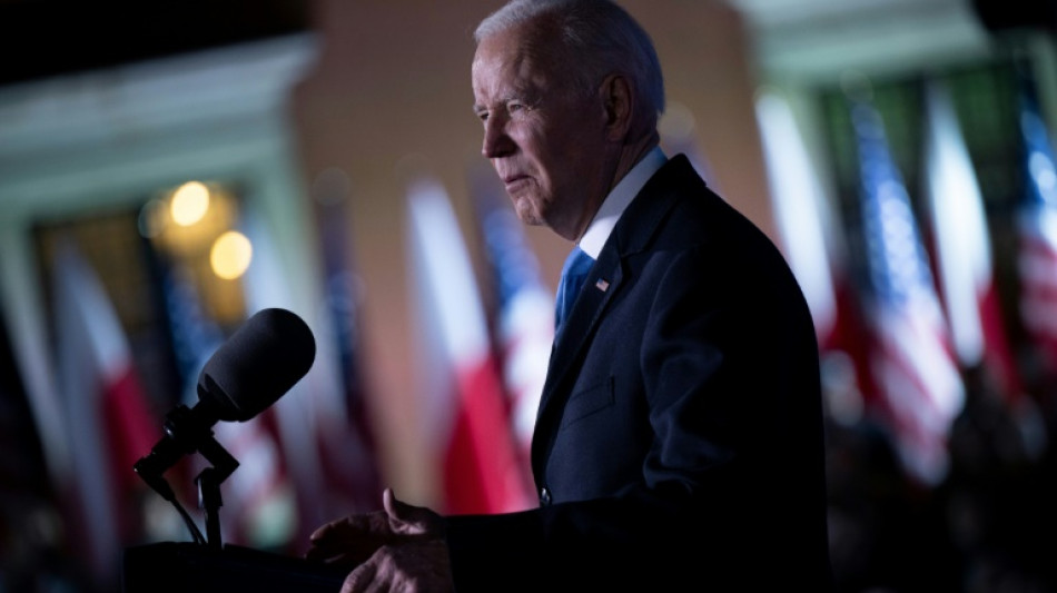 Biden says 'butcher' Putin 'cannot remain in power'