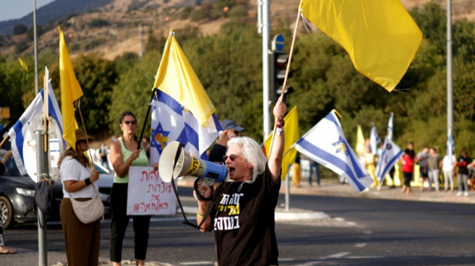 Proteste in Israel f&uuml;r Ende des Kriegs im Gazastreifen und Freilassung der Geiseln