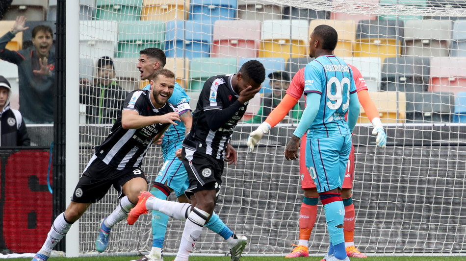 Udinese-Cagliari 1-1