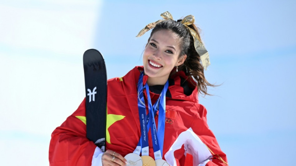 Gu wins triumphant gold of Milan-Cortina Olympics before ice hockey finale