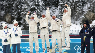 JO: les biathl&egrave;tes fran&ccedil;ais champions olympiques en relais, nouveau record de m&eacute;dailles aux Jeux d'hiver
