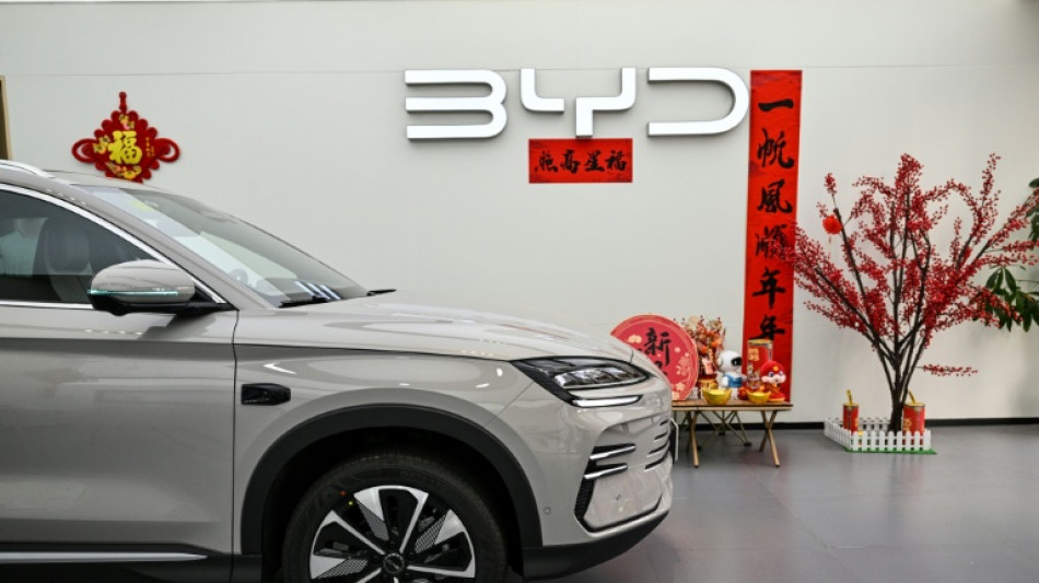 Le g&eacute;ant chinois BYD publie un b&eacute;n&eacute;fice et un chiffre d'affaires record pour 2024, sup&eacute;rieur &agrave; Tesla