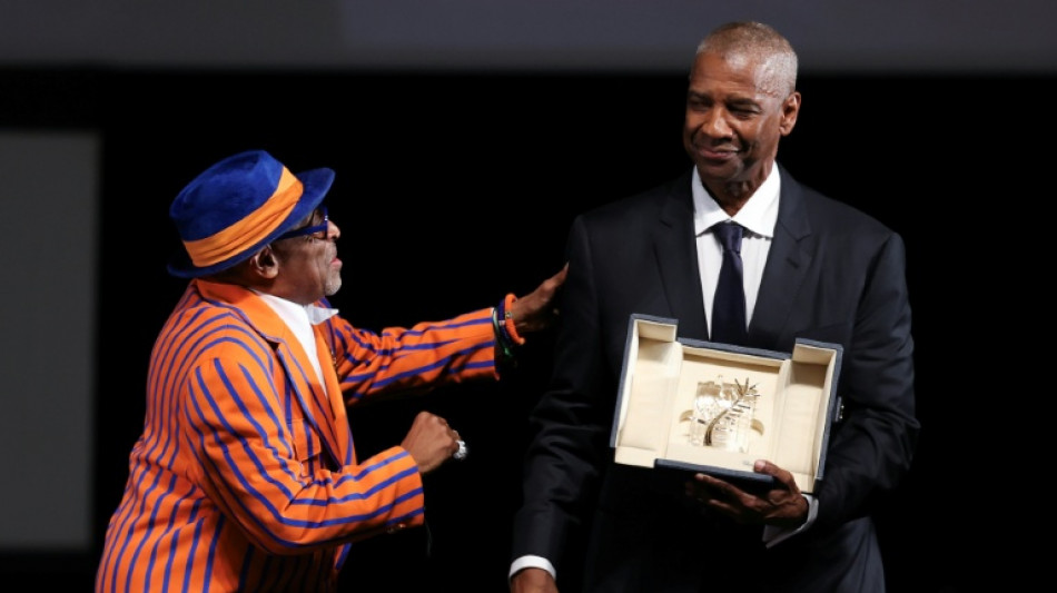 Rihanna, A$AP Rocky watch Denzel Washington award in Cannes