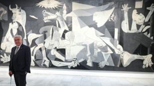 Le président allemand devant le "Guernica" de Picasso avant une visite historique dans la ville basque