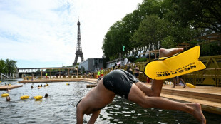 Erstmals seit mehr als hundert Jahren wieder &ouml;ffentliches Baden in der Seine in Paris