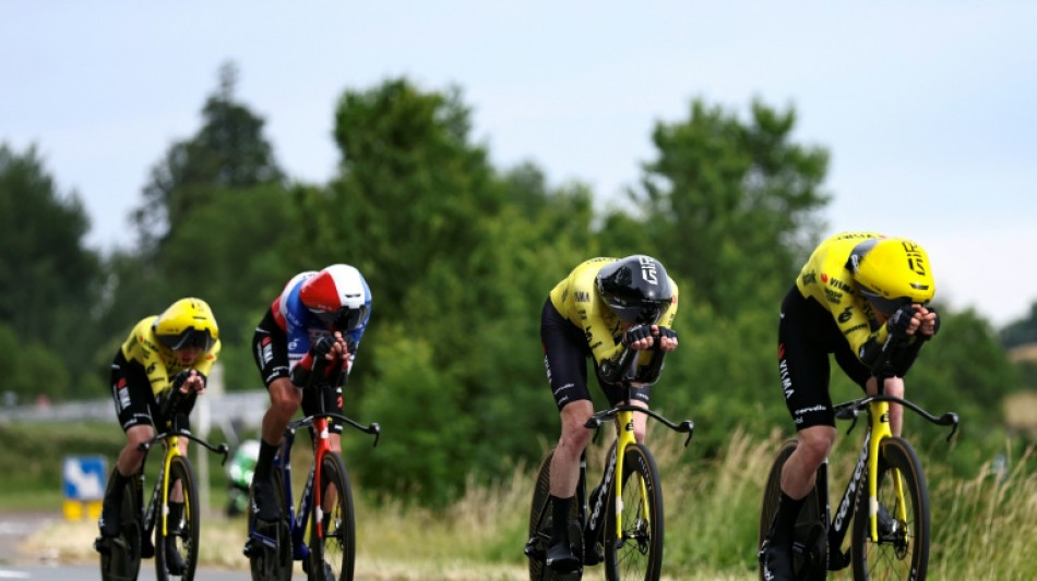 Visma win Auvergne team time-trial but Baudin keeps yellow