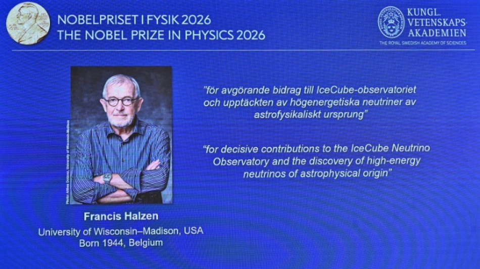 Physik-Nobelpreis geht an belgischen Astrophysiker Francis Halzen 