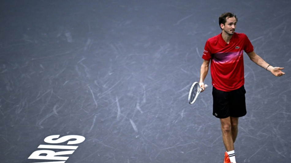 Tennis: Medvedev battu d'entr&eacute;e au Masters 1000 de Paris