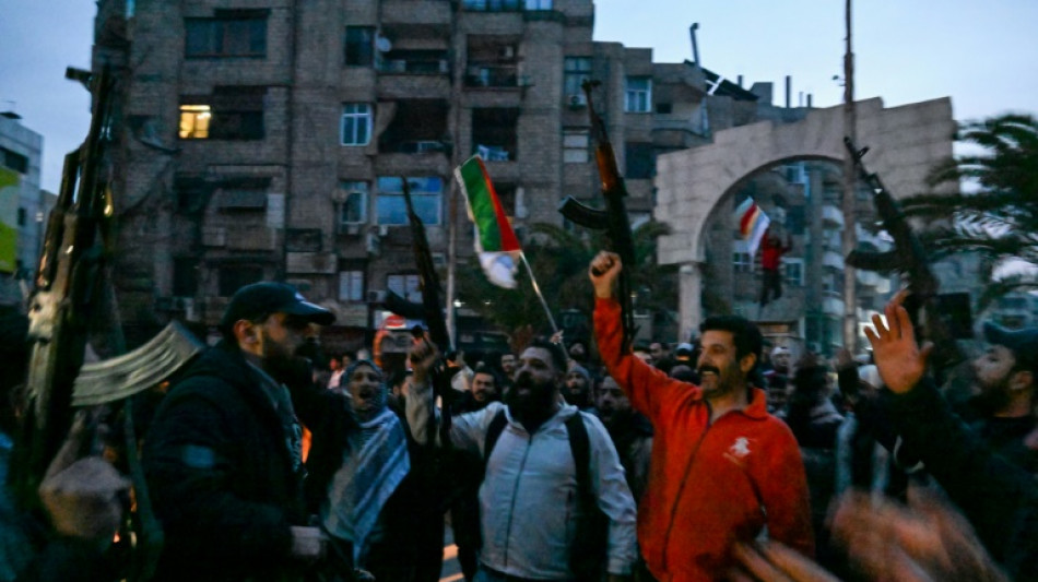 Los sirios celebran la ca&iacute;da de Bashar al Asad