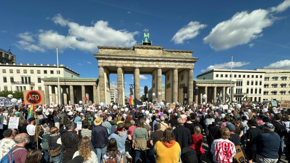 Milhares de manifestantes pedem proibi&ccedil;&atilde;o do partido de extrema direita AfD na Alemanha