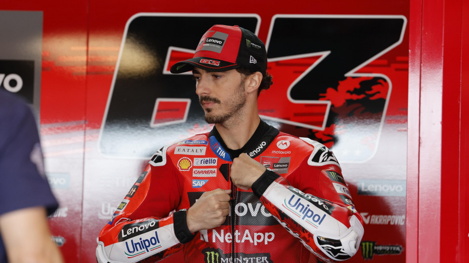 MotoGP: delusione Bagnaia, "il problema &eacute; sempre l'anteriore"