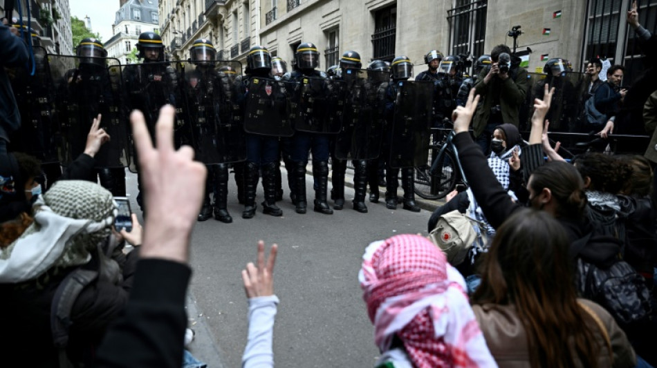 Nach Gedr&auml;nge: Pariser Studenten beenden Protest gegen Krieg im Gazastreifen