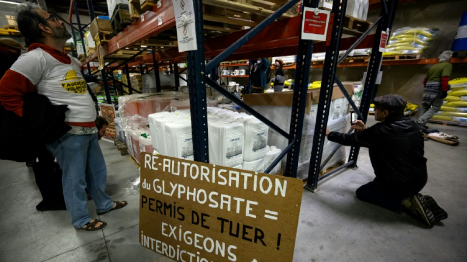Action militante &agrave; Carcassonne contre le glyphosate