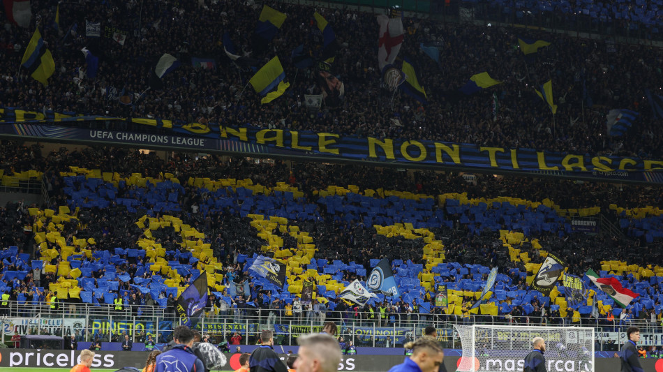 Champions: l'Inter apre San Siro, maxischermo per la finale