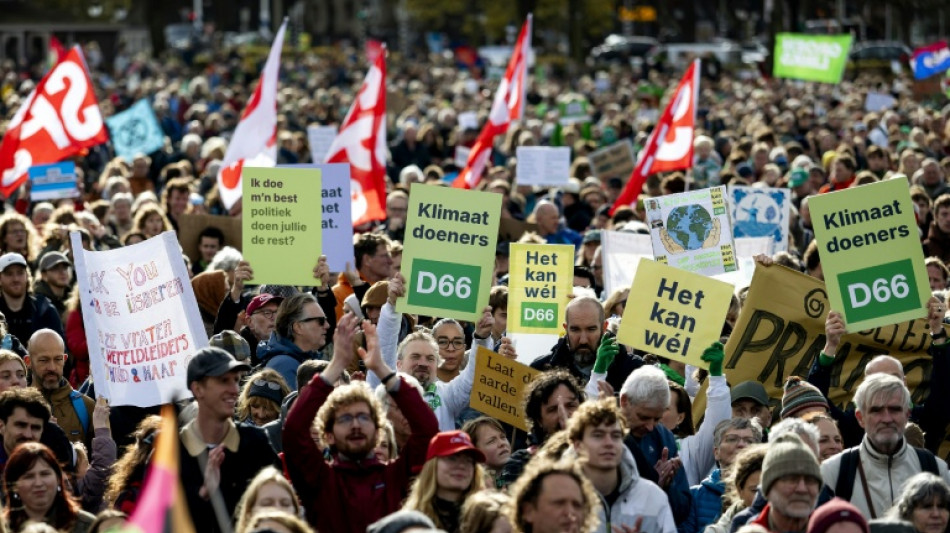Decenas de miles de personas se manifiestan por el clima en Pa&iacute;ses Bajos antes de las legilativas