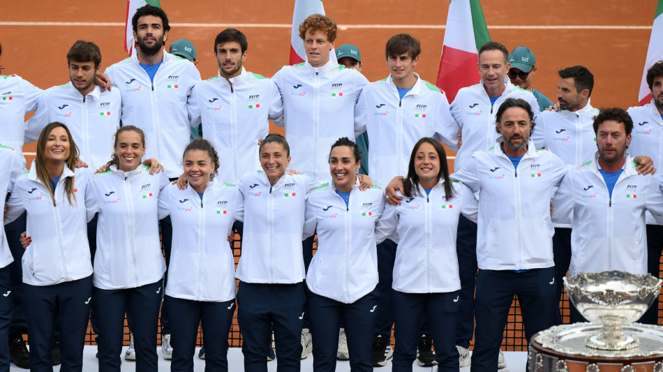 Tennis: finali di B.J.King Cup, l'Italia debutta contro la Cina