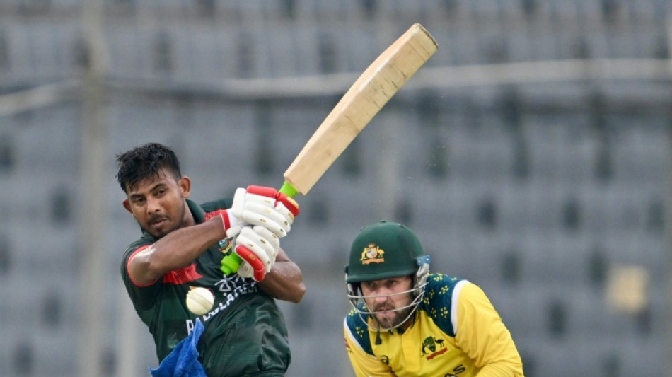 Mosaddek steers Bangladesh to 284-8 against sloppy Australia