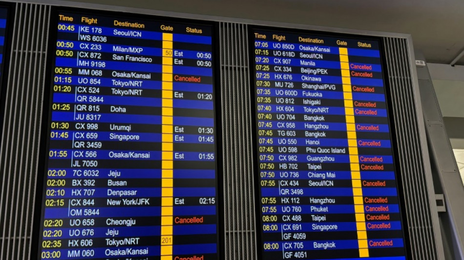 Typhon Wipha: Hong Kong d&eacute;cr&egrave;te le niveau d'alerte maximal et fait suspendre 500 vols