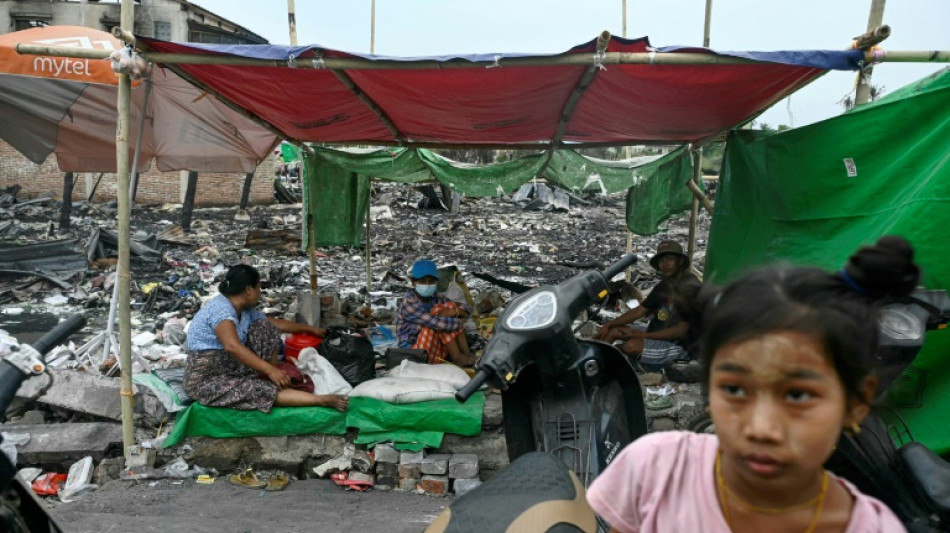 Myanmar marks month of misery since historic quake