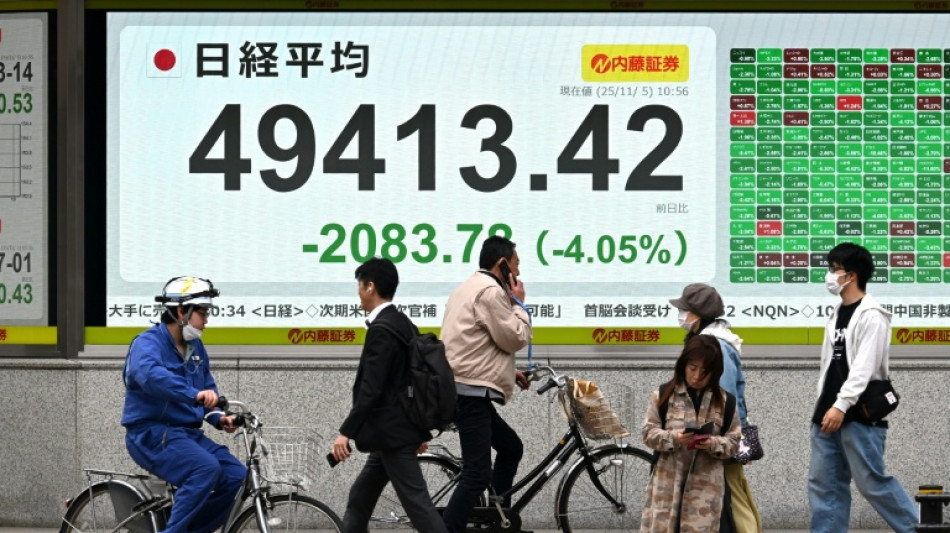 Las bolsas de Corea del Sur y Jap&oacute;n caen por temor a una burbuja de la IA