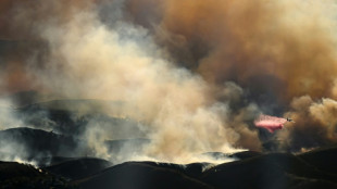 Aviones cisterna combaten los incendios alrededor de Los &Aacute;ngeles entre un ca&oacute;tico cielo