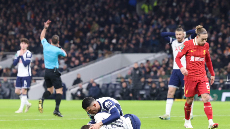 Coppa Lega:Tottenham-Liverpool 1-0, Spurs'Bentancur &egrave; cosciente'