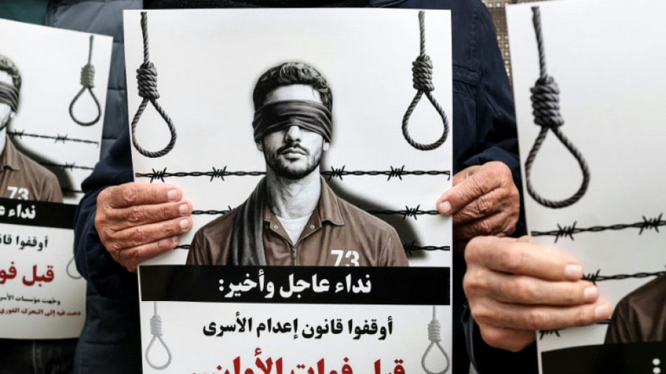 En Cisjordanie, des Palestiniens indign&eacute;s par la loi isra&eacute;lienne sur la peine de mort