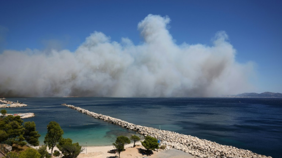 Waldbrand erreicht s&uuml;dfranz&ouml;sische Hafenstadt Marseille 