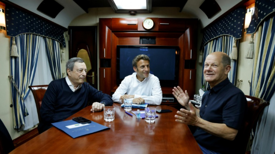 L&iacute;deres de Alemania, Francia e Italia viajan juntos a Kiev