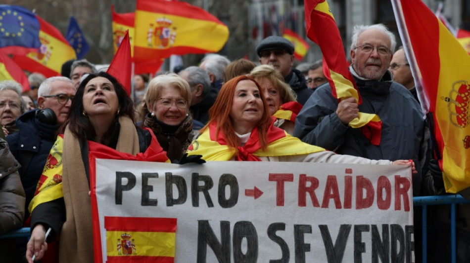 Protestos em Madri contra lei de anistia pede ren&uacute;ncia de Pedro S&aacute;nchez