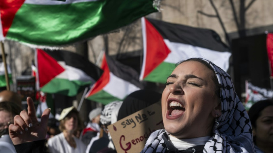 Milhares de manifestantes v&atilde;o &agrave;s ruas em Washington e Londres por 'cessar-fogo' em Gaza