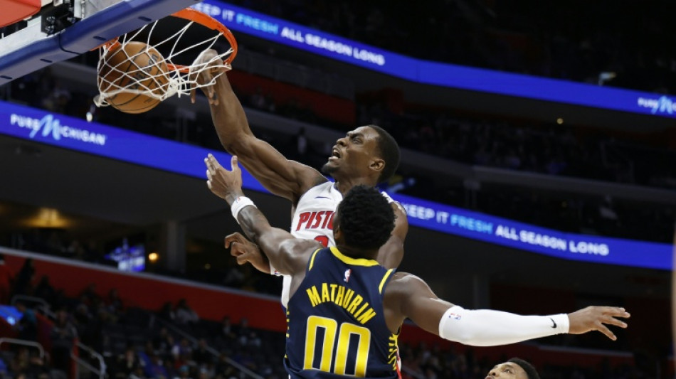 NBA: 13e succès d'affilée et record égalé pour Detroit, huit à la suite pour les Raptors