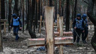 Hunderte Gr&auml;ber in Wald nahe zur&uuml;ckeroberter ukrainischer Stadt Isjum gefunden