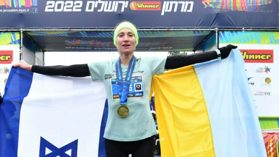 Ukraine war refugee wins Jerusalem marathon