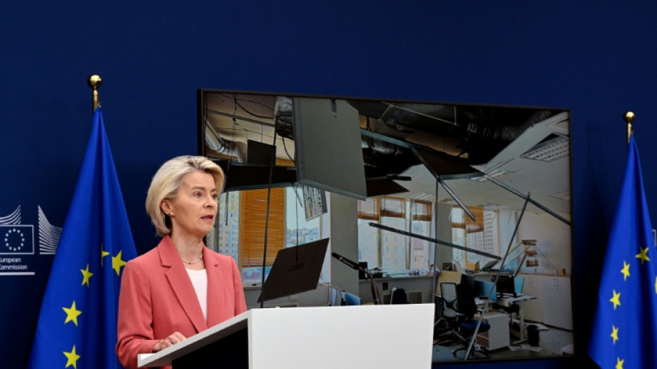 Von der Leyen "emp&ouml;rt" &uuml;ber russischen Angriff in Kiew - EU-B&uuml;ros besch&auml;digt
