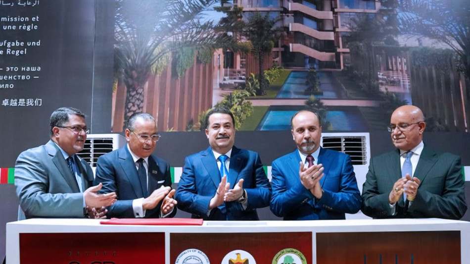 Ospedale italiano a Baghdad, posa della prima pietra