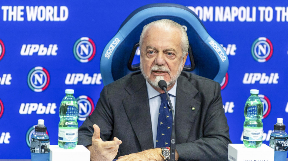 De Laurentiis 'Conte? State sereni, intanto andiamo dal Papa'