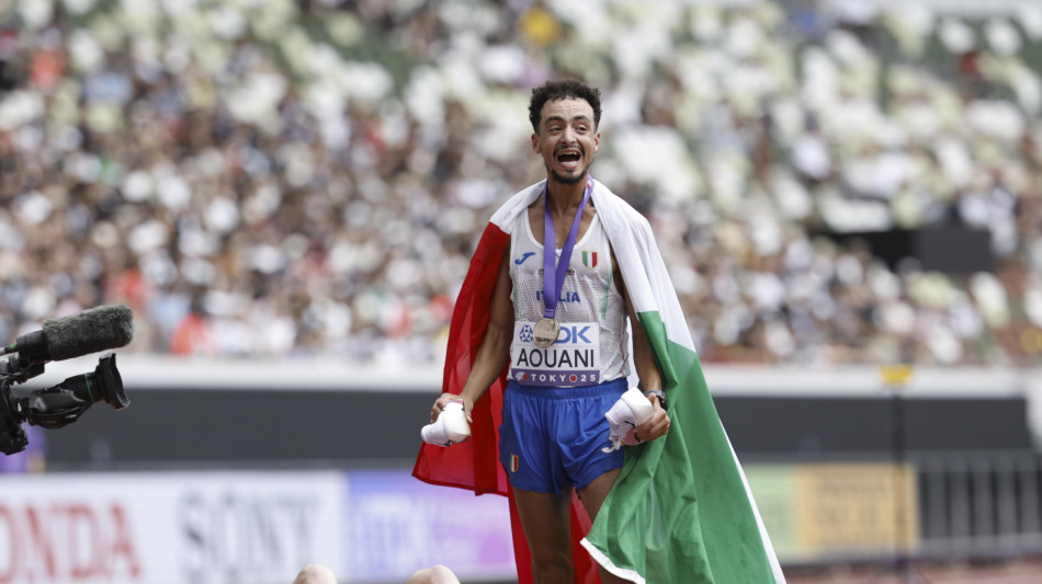 Mondiali atletica: azzurro Aouani bronzo nella maratona