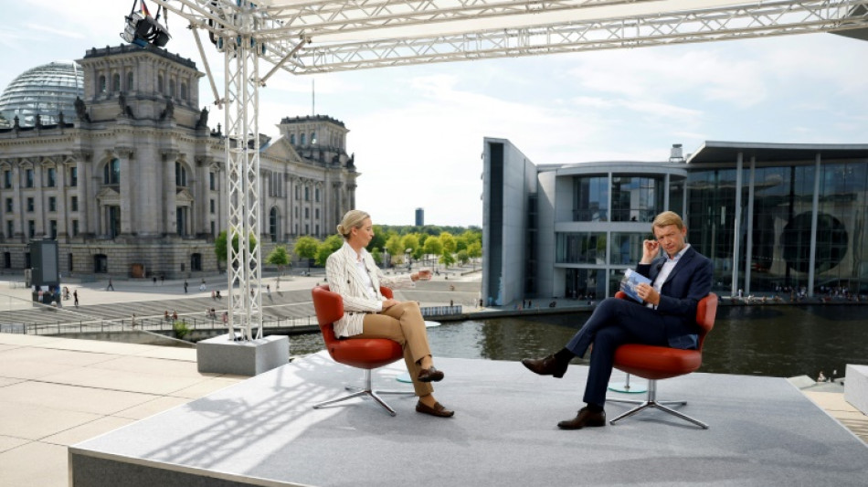 ARD-"Sommerinterview" mit AfD-Chefin Weidel von lautstarkem Protest begleitet