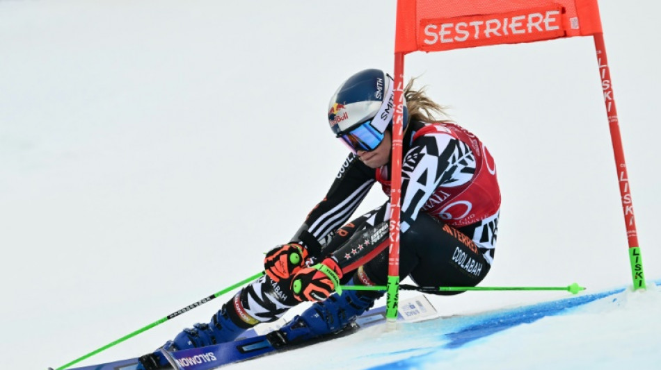 Ski alpin: Robinson en t&ecirc;te &agrave; Sestri&egrave;res, pas de deuxi&egrave;me manche pour Shiffrin