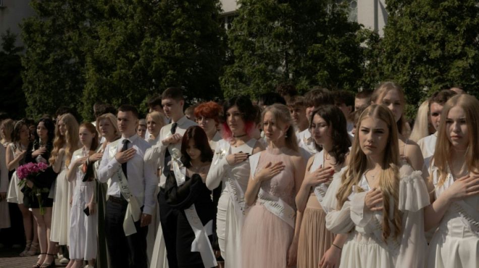 'Really worried': Ukrainian pupils mark end of school as war drags on