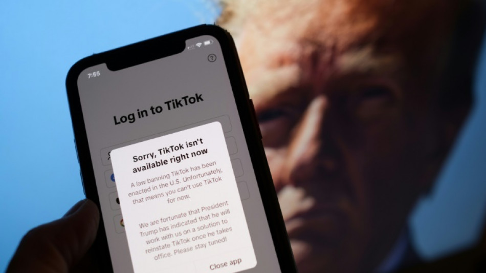 TikTok rend inaccessible son r&eacute;seau social aux Etats-Unis mais compte sur "une solution" Trump