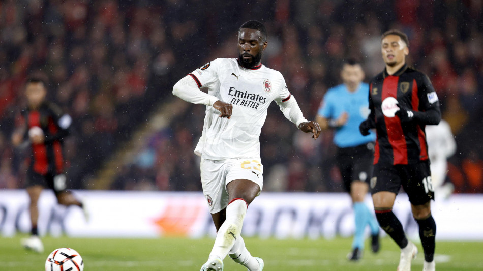 Calcio: Milan; ko anche Tomori, lesione al flessore