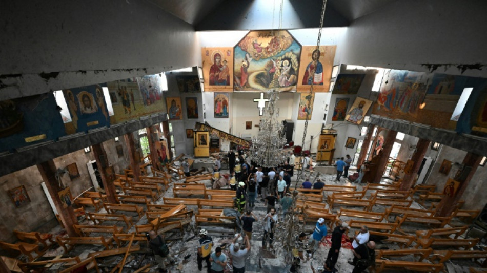 Suicide attack on Damascus church kills at least 22